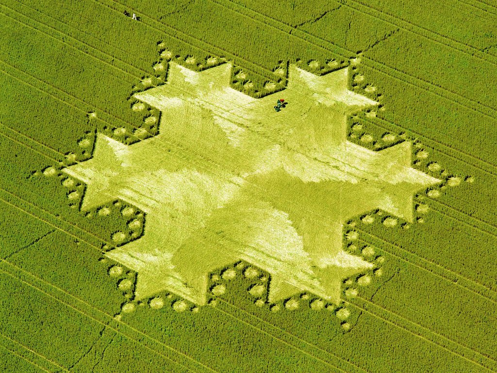 Koch Snowflake, Silbury Hill, England, 1997